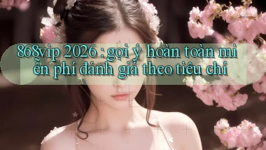 868vip 2026 gợi ý hoàn toàn miễn phí đánh giá theo tiêu chí