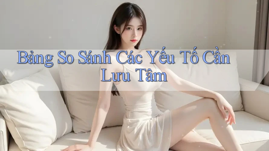 Bảng So Sánh Các Yếu Tố Cần Lưu Tâm
