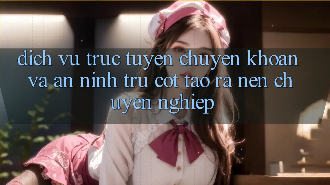 Dịch vụ trực tuyến Chuyển khoản Và An ninh: Trụ Cột Tạo ra Nên Chuyên nghiệp