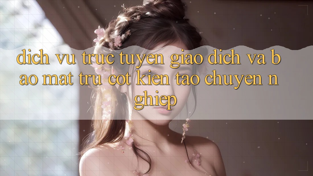 Dịch vụ trực tuyến Giao Dịch Và Bảo Mật: Trụ Cột Kiến tạo Chuyên nghiệp