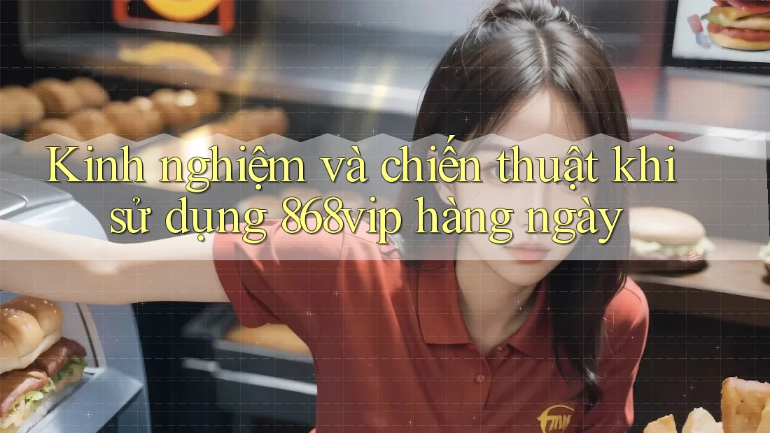 Kinh nghiệm và chiến thuật khi sử dụng 868vip hàng ngày Kinh nghiệm và chiến thuật khi sử dụng 868vip hàng ngày