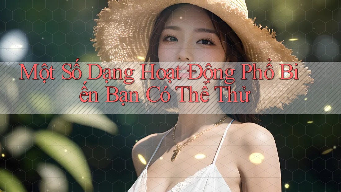 Một Số Dạng Hoạt Động Phổ Biến Bạn Có Thể Thử Một Số Dạng Hoạt Động Phổ Biến Bạn Có Thể Thử
