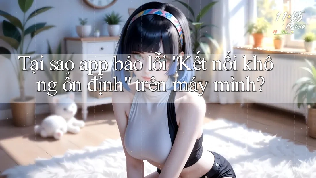 Tại sao app báo lỗi “Kết nối không ổn định” trên máy mình?