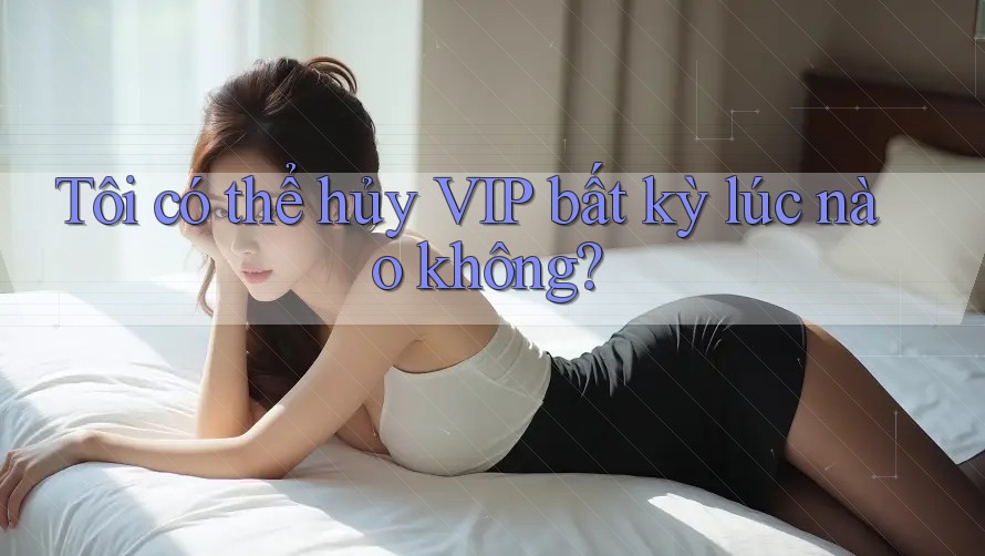 Tôi có thể hủy VIP bất kỳ lúc nào không?