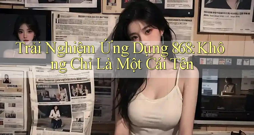 Trải Nghiệm Ứng Dụng 868: Không Chỉ Là Một Cái Tên Trải Nghiệm Ứng Dụng 868: Không Chỉ Là Một Cái Tên